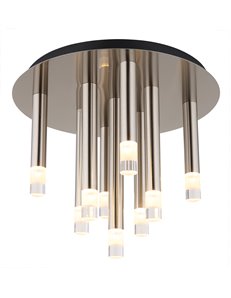 Ryan plafoniera metallo nichel satinato 9x G9 LED IP20