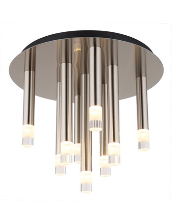 Ryan plafoniera metallo nichel satinato 9x G9 LED IP20