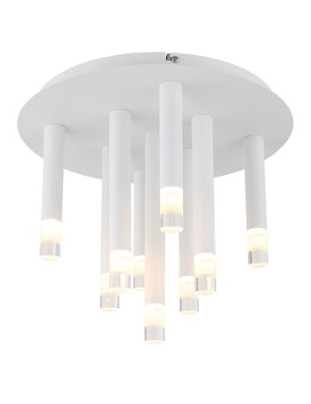 Ryan plafoniera metallo bianco satinato 9x G9 LED IP20