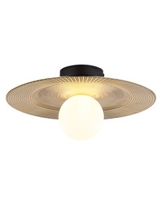 Riga plafoniera metallo nero satinato 1x G9 LED IP20