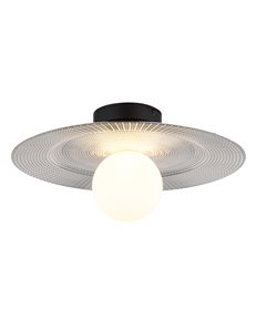 Riga plafoniera metallo nero satinato 1x G9 LED IP20