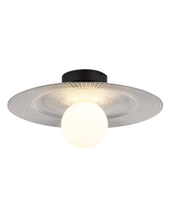 Riga plafoniera metallo nero satinato 1x G9 LED IP20
