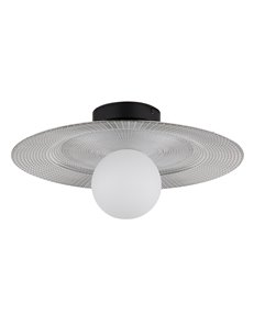 Riga plafoniera metallo nero satinato 1x G9 LED IP20 2