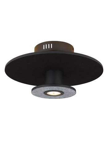 Carter plafoniera metallo nero satinato LED IP20