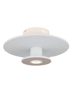 Carter plafoniera metallo bianco satinato LED IP20