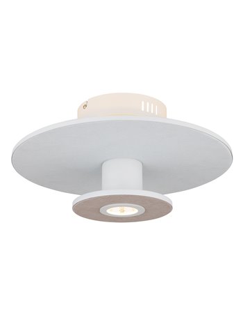 Carter plafoniera metallo bianco satinato LED IP20