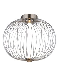 Galway plafoniera metallo nichel satinato LED IP20