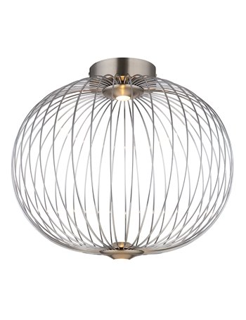 Galway plafoniera metallo nichel satinato LED IP20