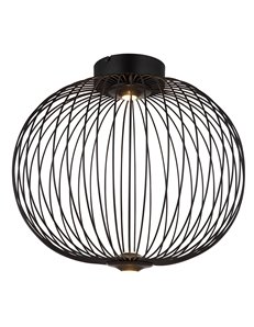 Galway plafoniera metallo nero satinato LED IP20