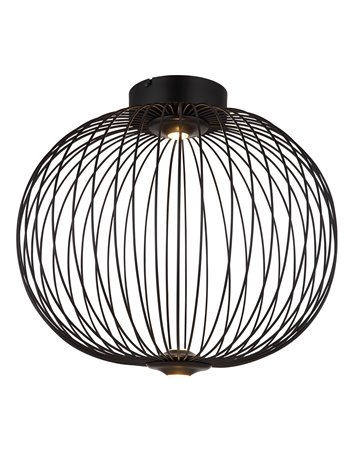 Galway plafoniera metallo nero satinato LED IP20