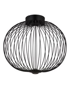 Galway plafoniera metallo nero satinato LED IP20 2