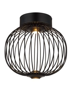 Galway plafoniera metallo nero satinato LED IP20