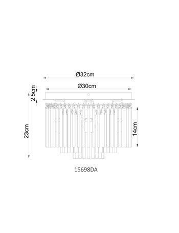 Gorley plafoniera metallo nero satinato 5x E14 IP20