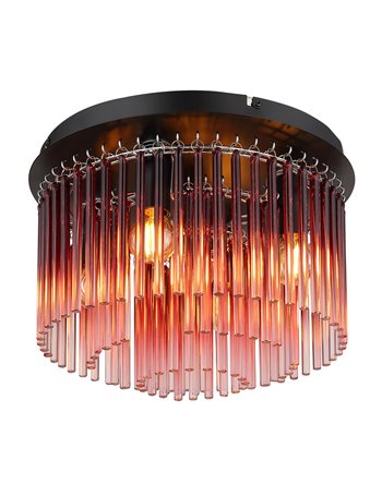 Gorley plafoniera metallo nero satinato 5x E14 IP20