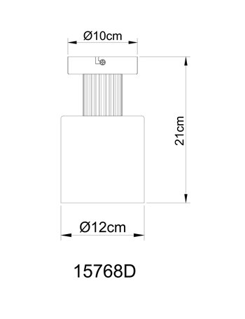 Aleidis plafoniera metallo nero satinato 1x E27 IP20