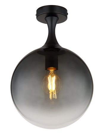 Dalton plafoniera metallo nero satinato 1x E27 LED IP20