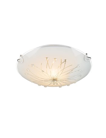 Calimero i plafoniera metallo bianco 1x E27 ILLU IP20