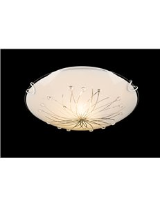 Calimero i plafoniera metallo bianco 1x E27 ILLU IP20 2
