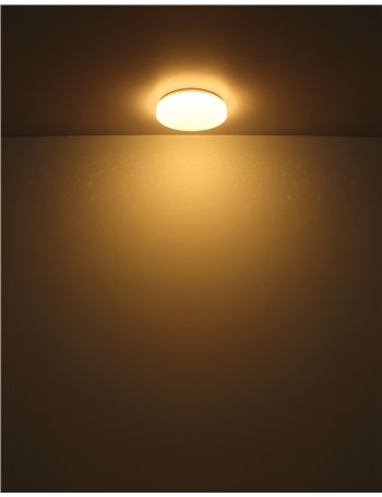 Imelda plafoniera metallo bianco LED IP20