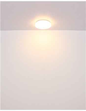 Imelda plafoniera metallo bianco LED IP20