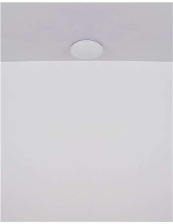 Imelda plafoniera metallo bianco LED IP20