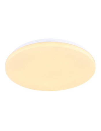 Hubert plafoniera metallo bianco LED IP20