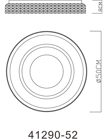 Lucky plafoniera metallo bianco LED IP20