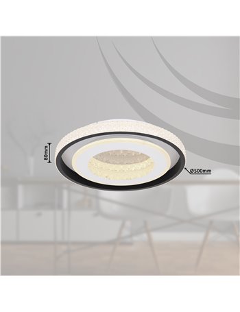 Lucky plafoniera metallo bianco LED IP20