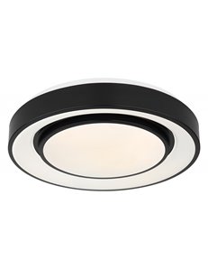 Sully plafoniera metallo nero LED IP20