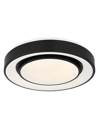 Sully plafoniera metallo nero LED IP20
