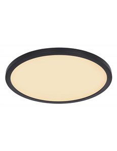 Sapana plafoniera plastica nero LED IP44