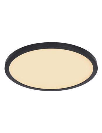 Sapana plafoniera plastica nero LED IP44