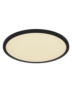 Sapana plafoniera plastica nero LED IP44
