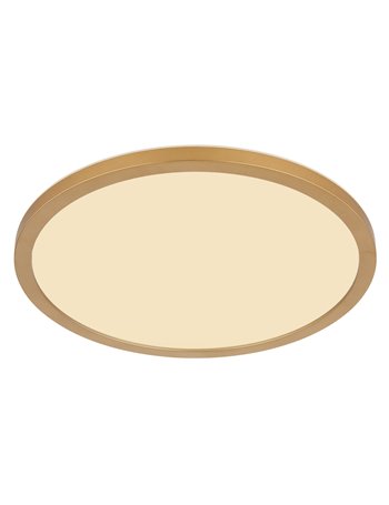 Sapana plafoniera plastica color ottone satinato LED IP44