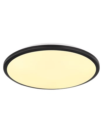 Xander plafoniera plastica nero satinato LED IP20