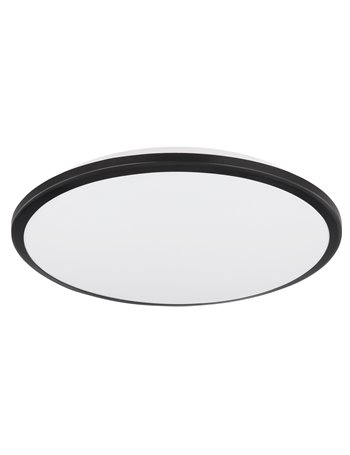 Xander plafoniera plastica nero satinato LED IP20 Xander plafoniera plastica nero satinato LED IP20