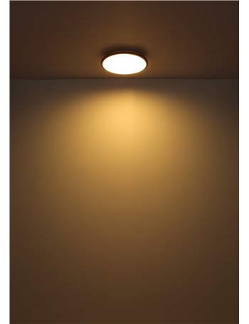 Xander plafoniera plastica nero satinato LED IP20 Xander plafoniera plastica nero satinato LED IP20