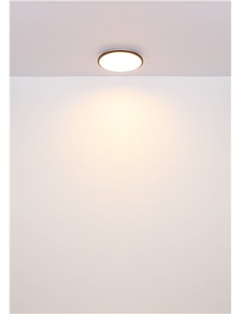 Xander plafoniera plastica nero satinato LED IP20 Xander plafoniera plastica nero satinato LED IP20