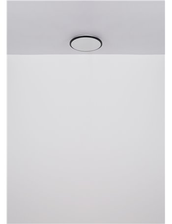 Xander plafoniera plastica nero satinato LED IP20 Xander plafoniera plastica nero satinato LED IP20