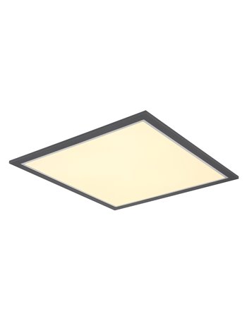 Doha plafoniera alluminio antracite satinato LED IP20