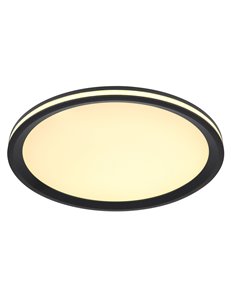 Belissa plafoniera metallo nero satinato LED IP20