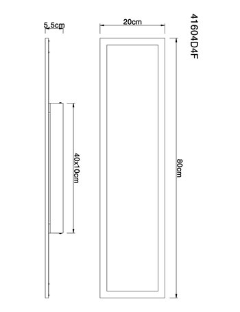 Rosi plafoniera alluminio bianco LED IP20
