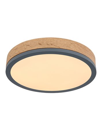 Doro plafoniera metallo grafite LED IP20