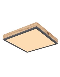 Doro plafoniera alluminio grafite LED IP20