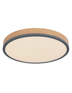 Doro plafoniera metallo grafite LED IP20
