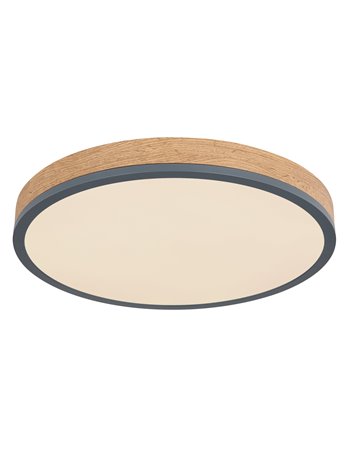 Doro plafoniera metallo grafite LED IP20