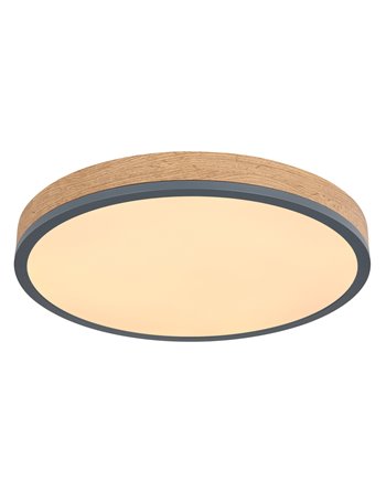 Doro plafoniera metallo grafite LED IP20