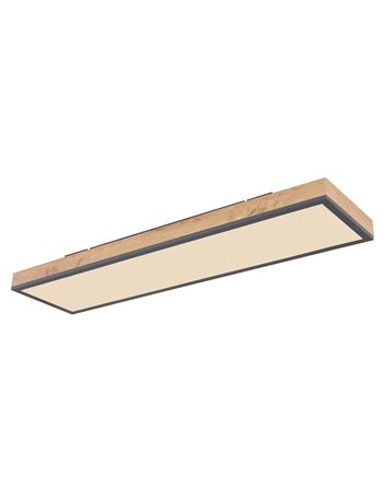 Doro plafoniera alluminio grafite LED IP20