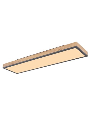 Doro plafoniera alluminio grafite LED IP20