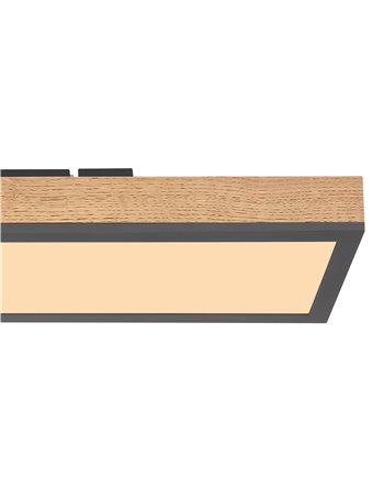 Doro plafoniera alluminio grafite LED IP20 Doro plafoniera alluminio grafite LED IP20